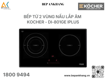 Bếp từ đôi lắp âm Kocher DI-801GE IPLUS